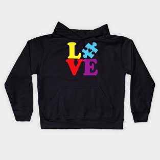 Love Autism Awareness 2021 Kids Hoodie